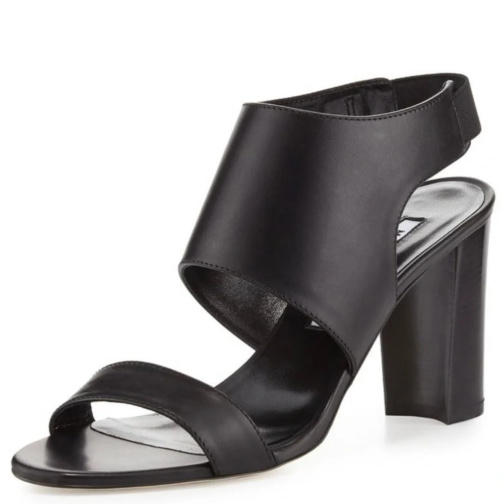 Manolo Blahnik Loyal Black Calf Leather Size 37-1/2 - Picture 8 of 8